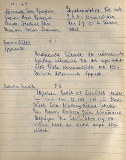 Styrelseprotokoll 1944-09-07