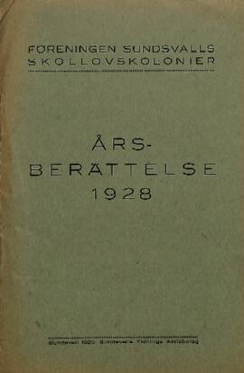 Års- och revisionsberättelse 1928