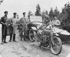 Fotografi, Motorcykeltävling, Sundsvall, 1920-07-04