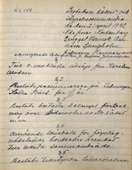 Styrelseprotokoll 1942-04-21