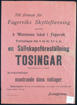 Affisch nr 2418, teater, dans