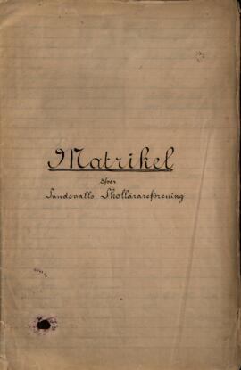 Matrikel över Sundsvalls skollärareförening 1883-1899