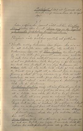 Protokoll 1895-04-25