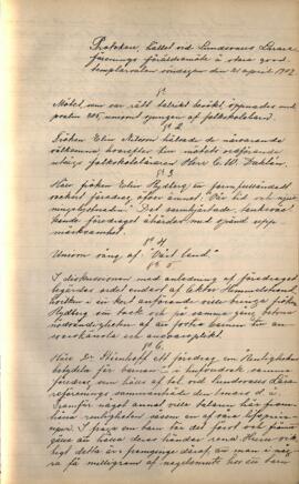 Rapport från föräldramötet 1907-04-21