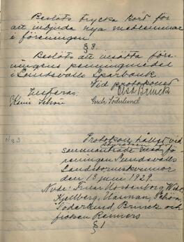Styrelseprotokoll 1929-06-13