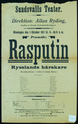 Affisch nr 0752, teater