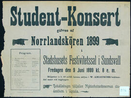 Affisch nr 0876, konsert