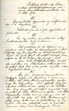 Sammanträdesprotokoll 1900-10-13