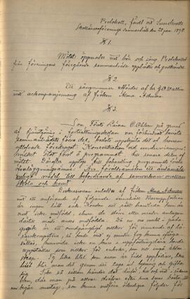 Protokoll 1898-01-28