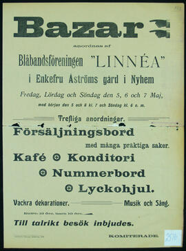 Affisch nr 2516, basar, uppträdande