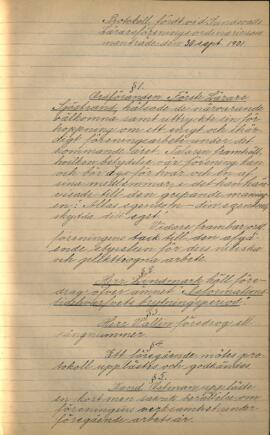 Protokoll 1901-09-30