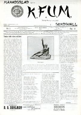 Månadsblad, K.F.U.M i Sundsvall, Nr 5, 1922