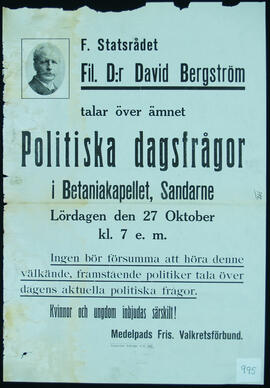 Affisch nr 0995, politik