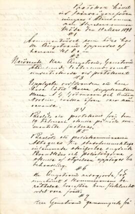 Styrelseprotokoll 1898-03-18