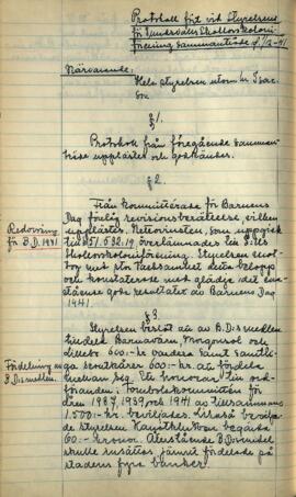 Styrelseprotokoll 1941-12-01