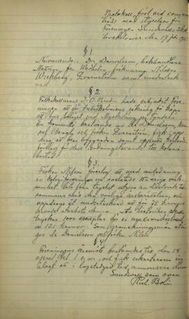 Styrelseprotokoll 1915-02-17