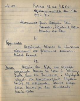 Styrelseprotokoll 1944-12-14