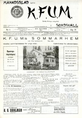 Månadsblad, K.F.U.M i Sundsvall, Nr 5, 1924