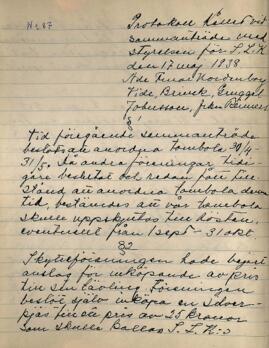 Styrelseprotokoll 1938-05-17