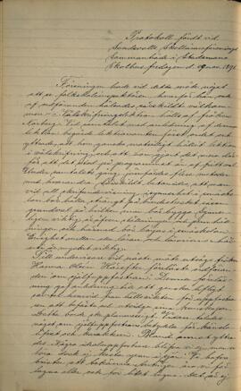 Protokoll 1891-11-29