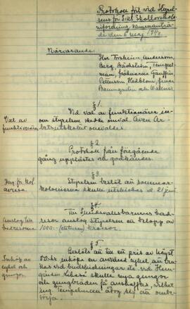 Styrelseprotokoll 1940-05-06