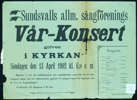 Affisch nr 1372, konsert