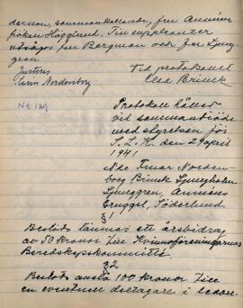 Styrelseprotokoll 1941-01-29
