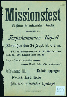 Affisch nr 0808, fest
