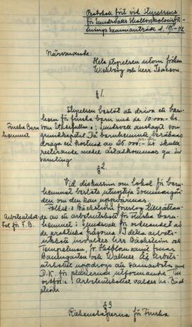 Styrelseprotokoll 1942-01-18