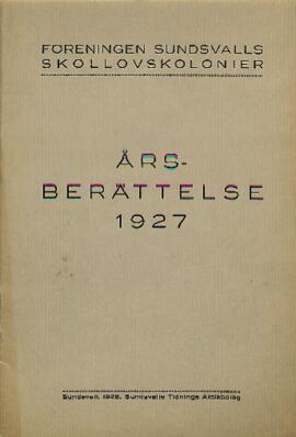 Års- och revisionsberättelse 1927