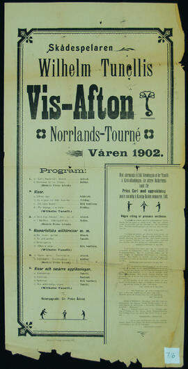 Affisch nr  0716, konsert