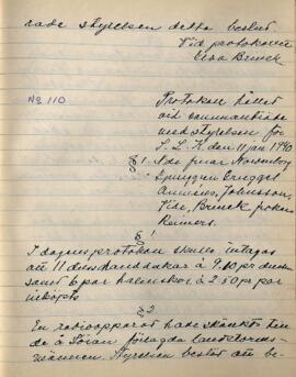 Styrelseprotokoll 1940-01-11
