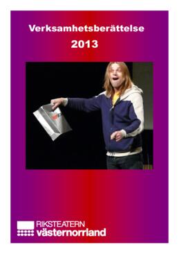 Verksamhetsberättelse 2013
