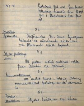 Årsmötesprotokoll 1945-09-20