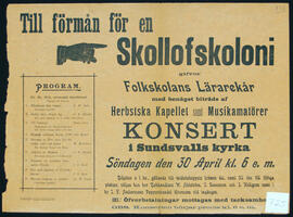 Affisch nr 0725, konsert