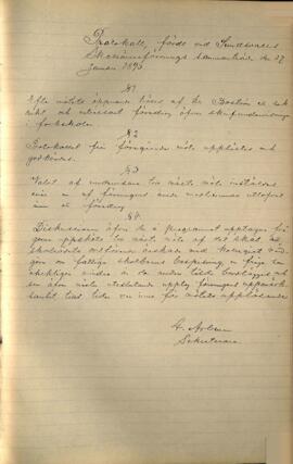Protokoll 1893-01-27