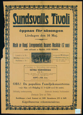 Affisch nr 0703, konsert