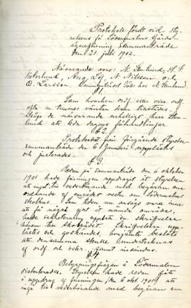 Styrelseprotokoll 1902-07-21