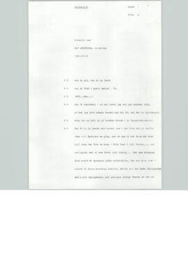 Transkribering, Intervju med Alf Andersson, Kvissleby, Band 1, sida A, 1981-07-21