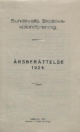 Års- och revisionsberättelse 1924