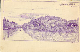 Vykort. Motiv från Stäket