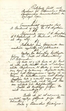 Styrelseprotokoll 1901-09-17