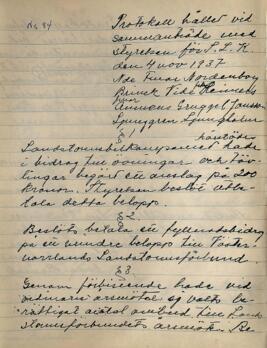 Styrelseprotokoll 1937-11-04