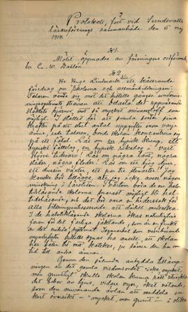 Protokoll 1914-05-06