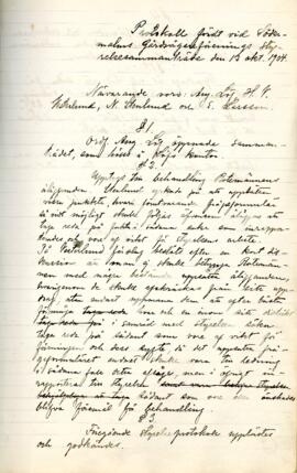 Styrelseprotokoll 1903-10-13