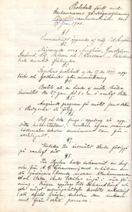 Styrelseprotokoll 1900-01-17