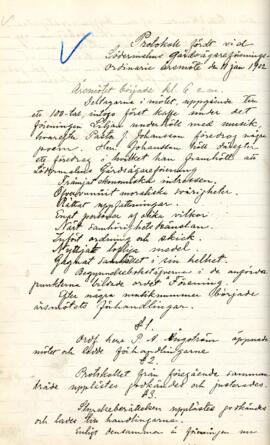 Årsmötesprotokoll 1902-01-11