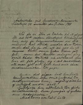 Årsberättelse 1930