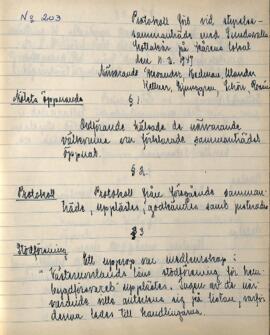 Styrelseprotokoll 1947-03-11