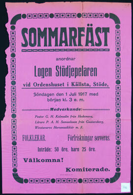 Affisch nr 0746, fest